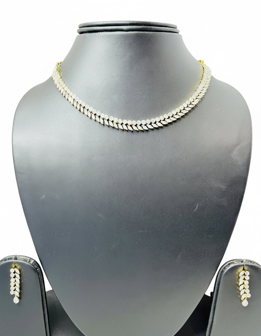 American Diamond Necklace Set