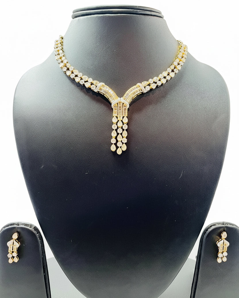 Y-Design American Diamond Necklace Set
