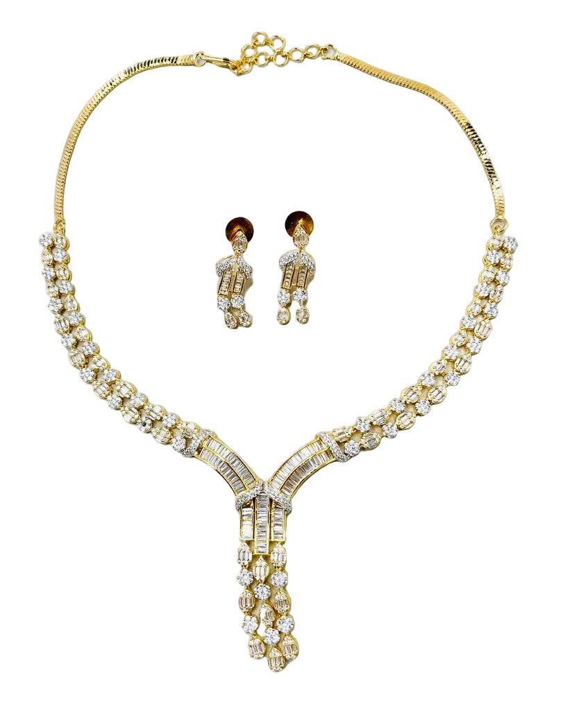 Y-Design American Diamond Necklace Set