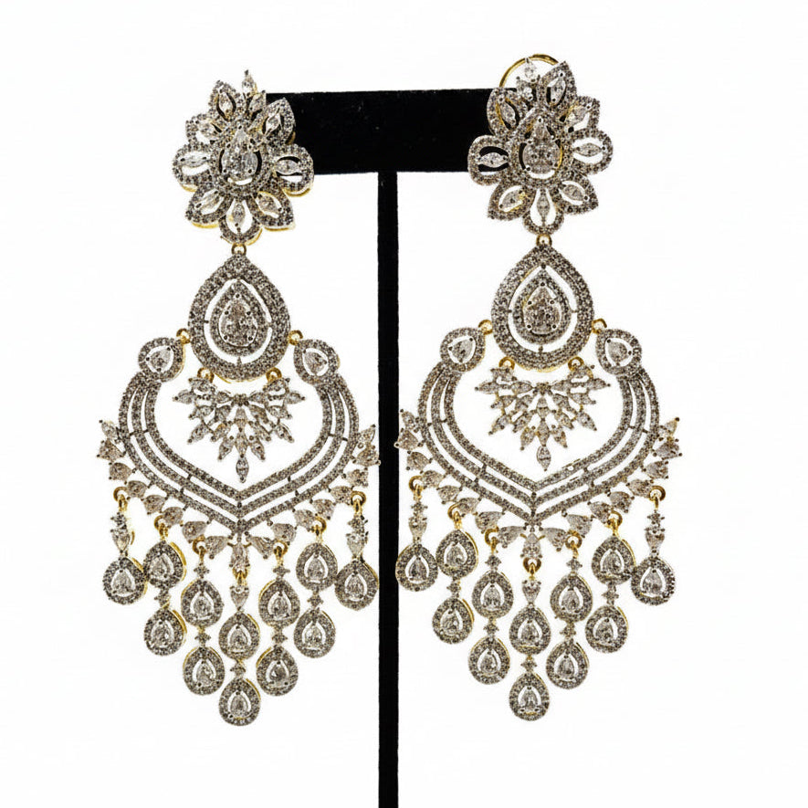 Gold Rhinestone Earrings