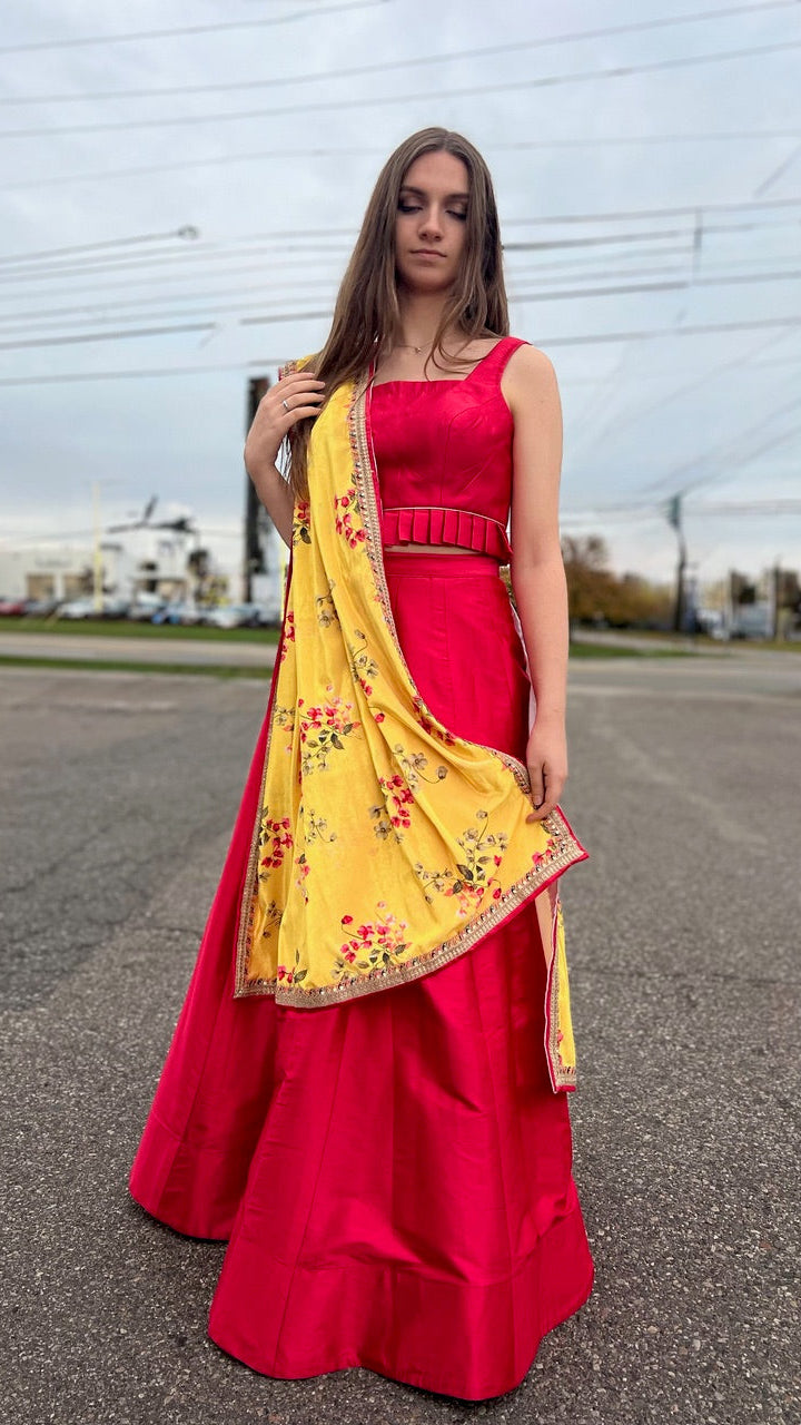 Hot Pink Lehnga Set