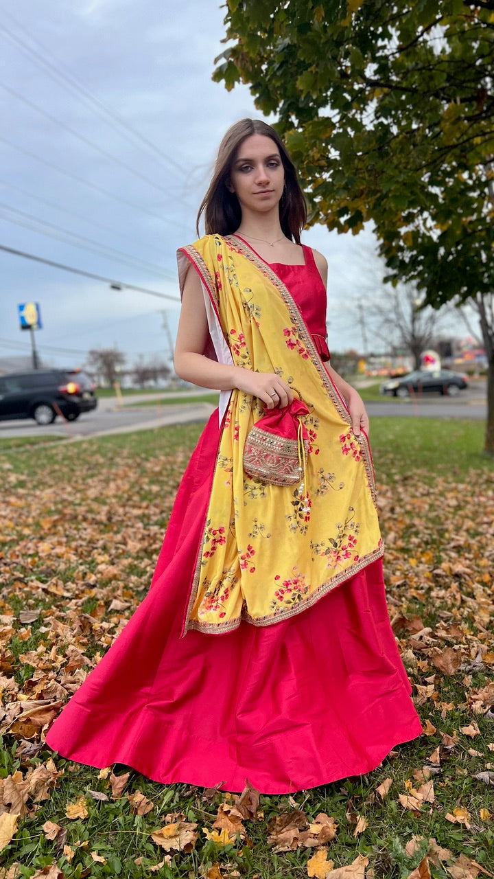Hot Pink Lehnga Set