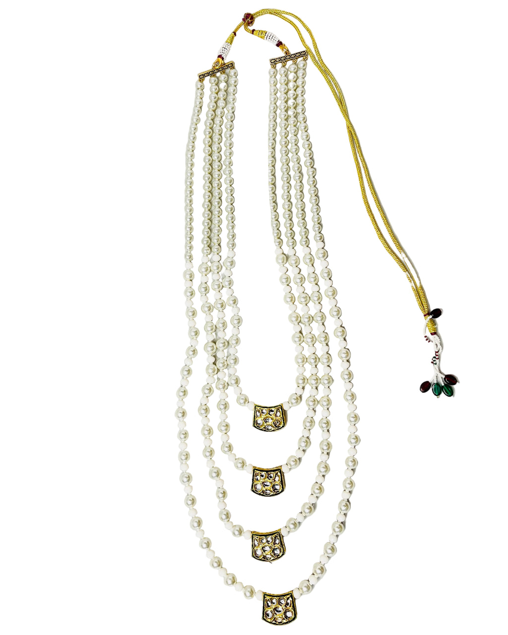 4-Layered Pearl Necklace For Groom