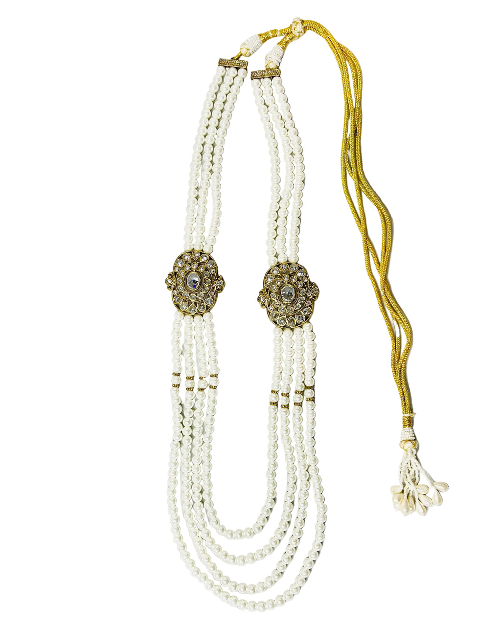 4-Layered Pearl Necklace For Groom