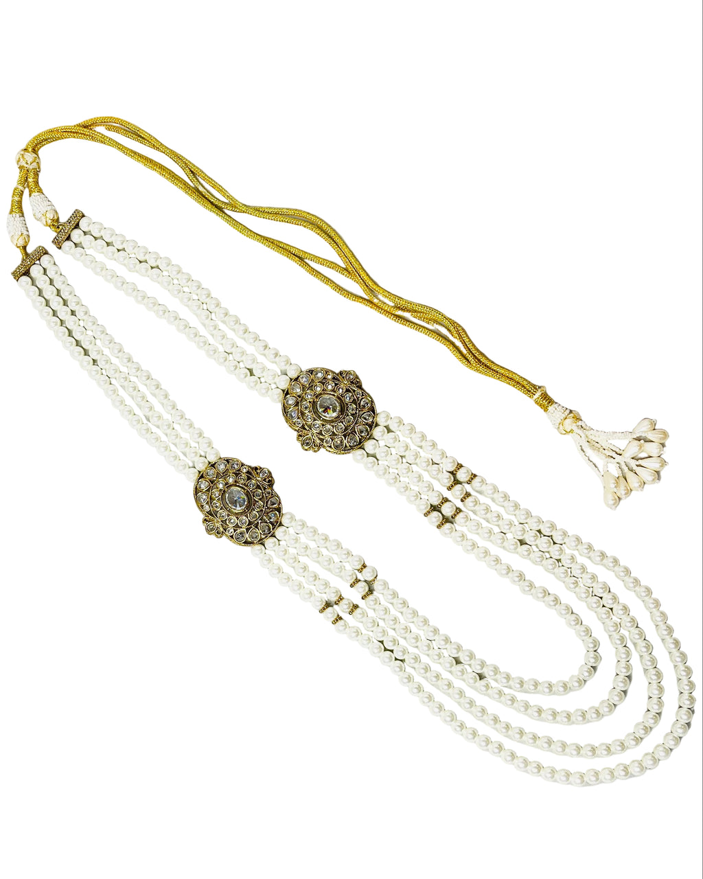 4-Layered Pearl Necklace For Groom