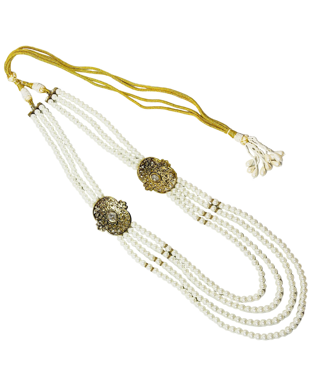 4-Layered Pearl Necklace For Groom