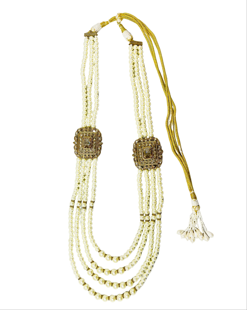 4-Layered Fancy Pearl Groom Set