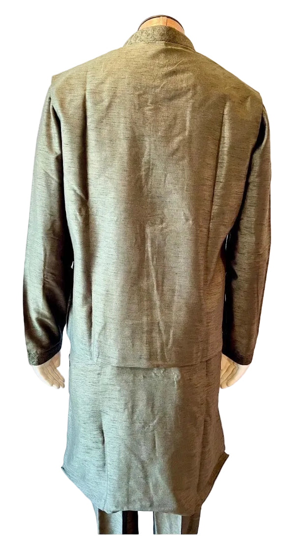 Moss color Vest Kurta Set