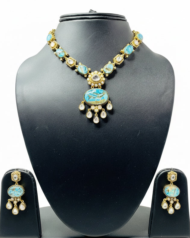 Sabyasachi Inspired Meenakari Necklace Set