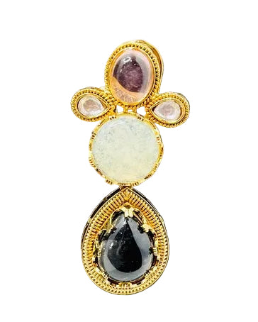 Sabyasachi Inspired Multicolor Stone Choker Necklace Set