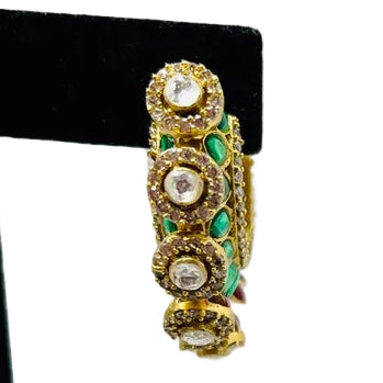 Sabyasachi Inspired Kundan Gold-Plated Earrings