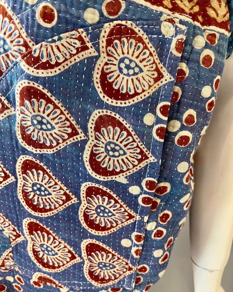 Reversible Upcycled  Kantha Work Jacket