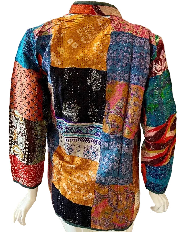 Multi-Color Kantha Work Jacket