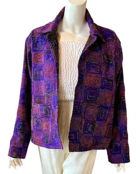 Upcycled Reversible Kantha Work Jacket