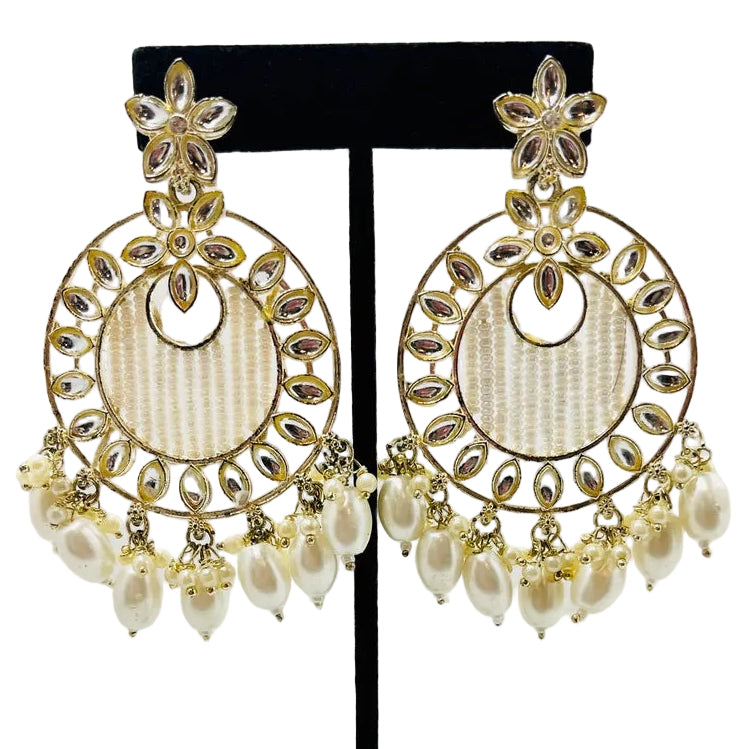 Gold Kundan Earrings