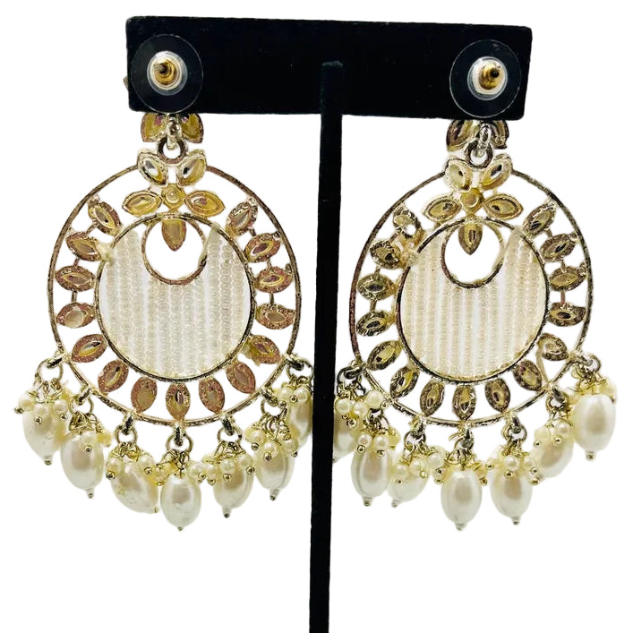 Gold Kundan Earrings