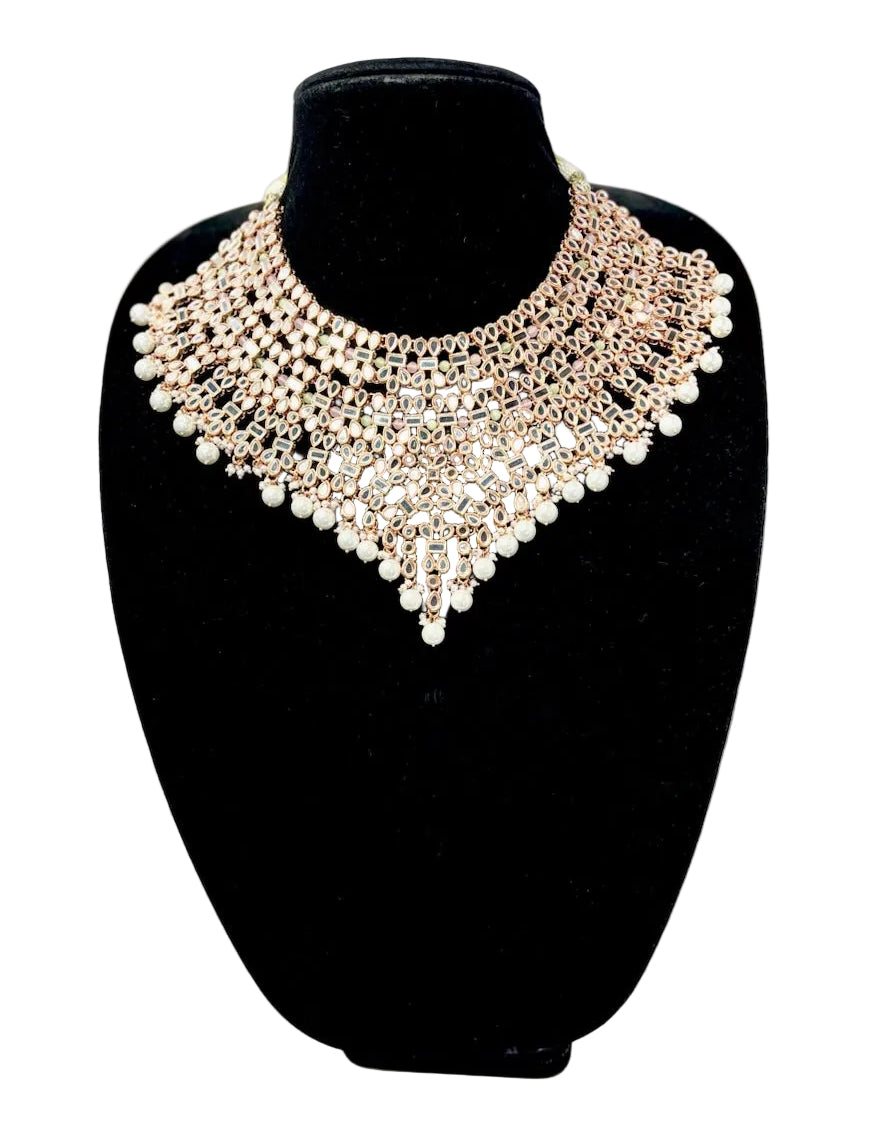 Bridal Rose Gold Jewelry Set