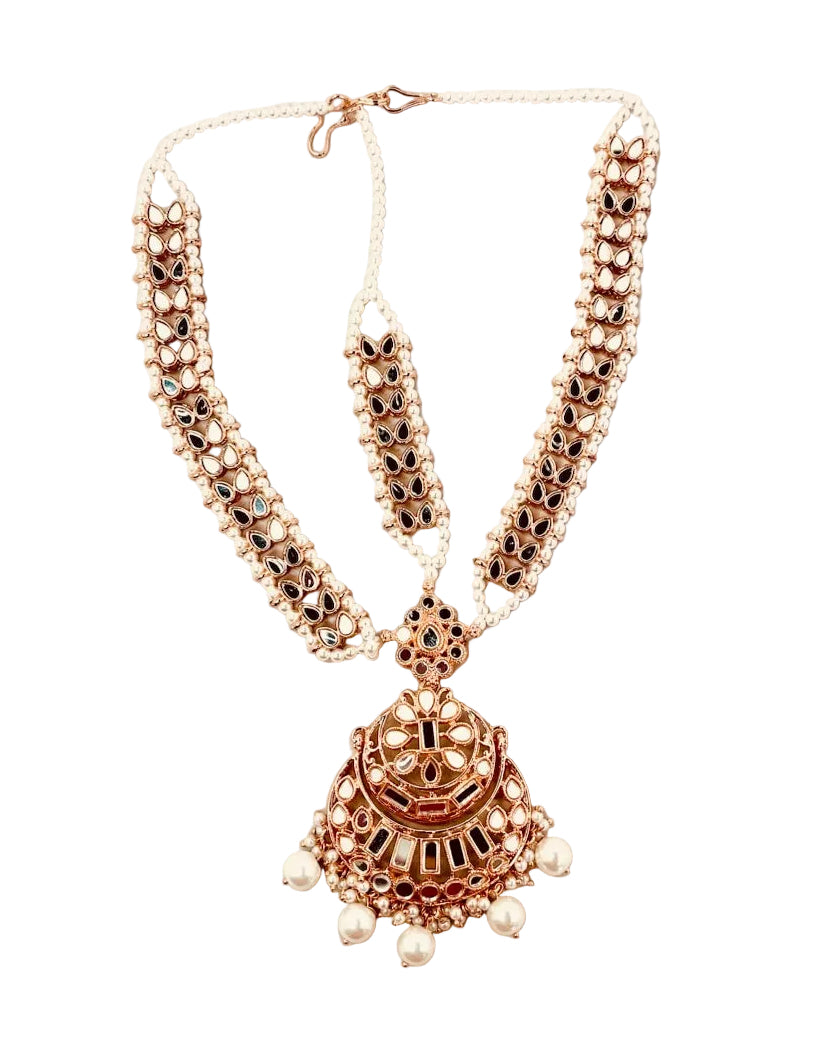 Bridal Rose gold Jewelry Set