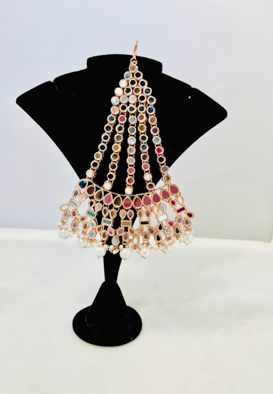 Bridal Rose Gold Jewelry Set