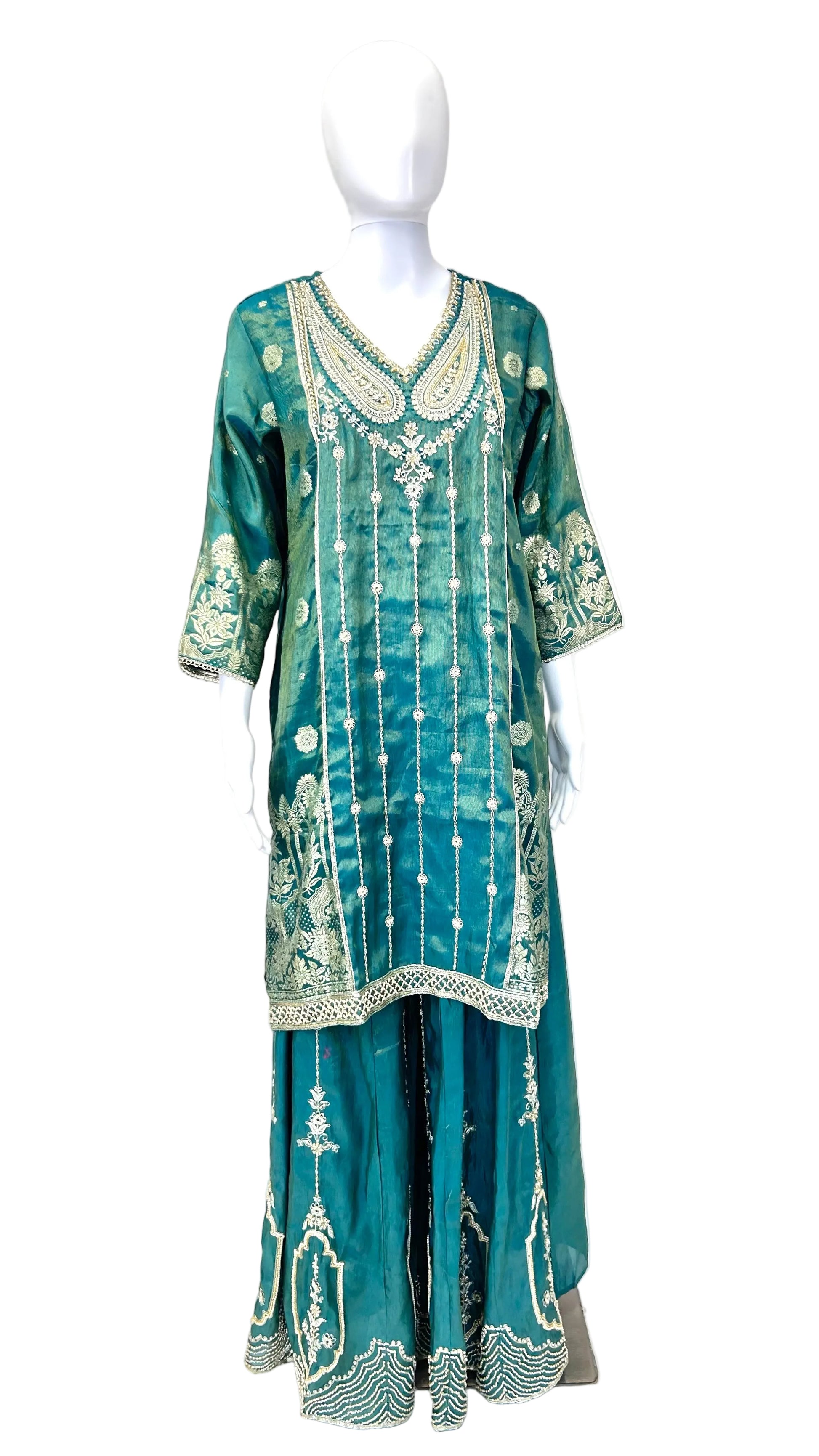 Teal Palazzo Set