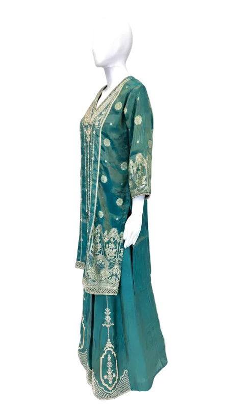 Teal Palazzo Set