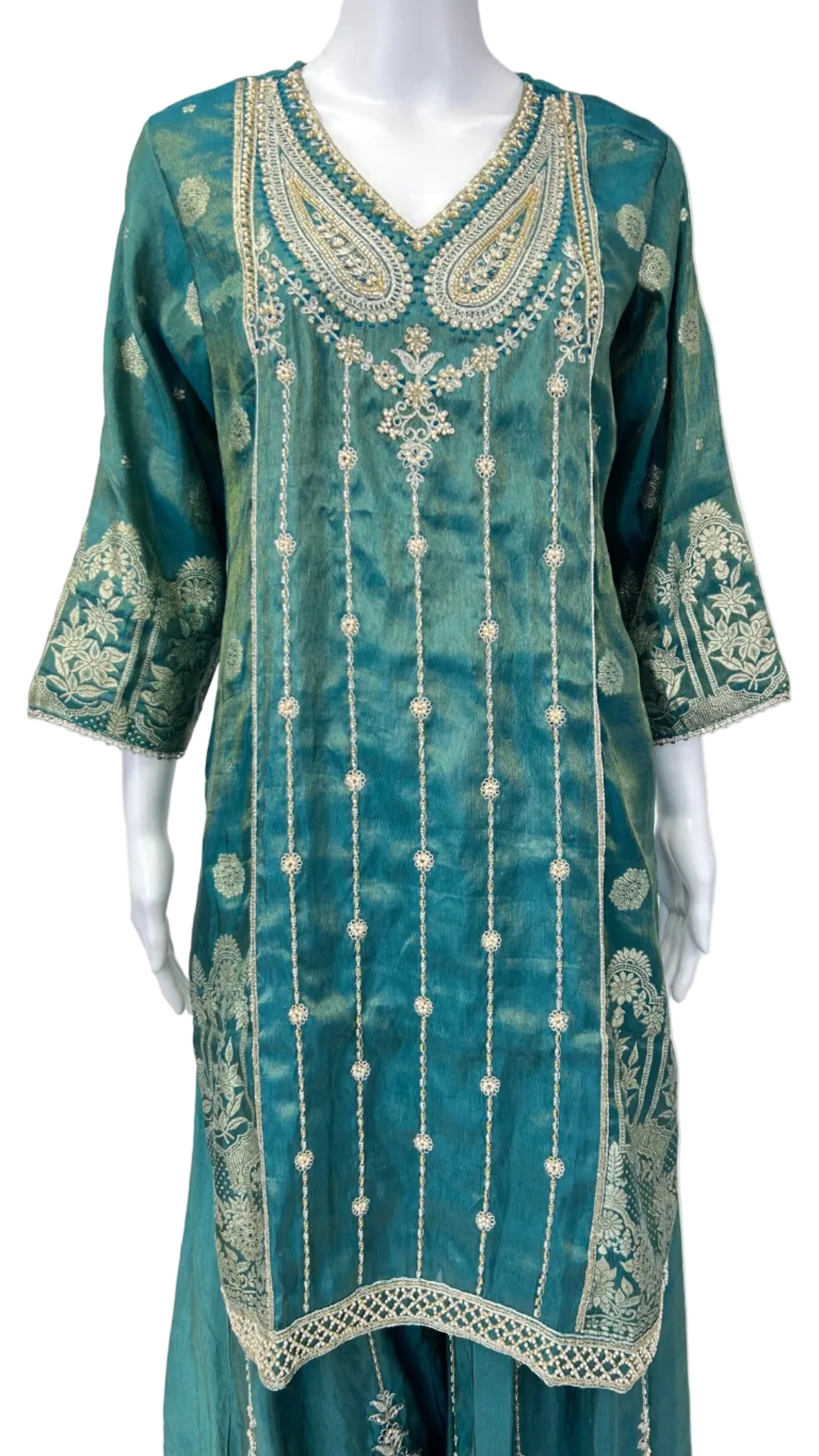 Teal Palazzo Set