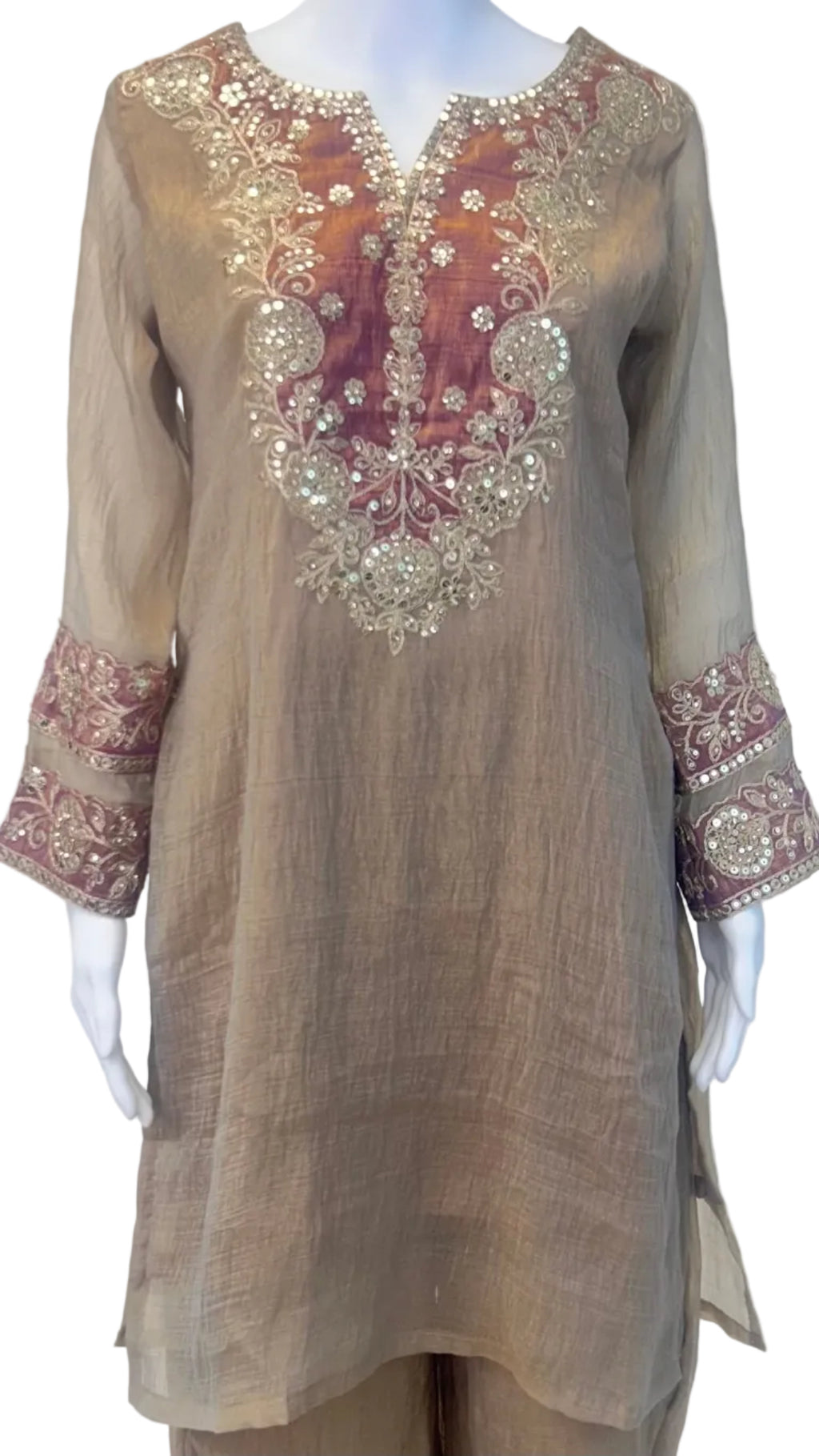 Beige Palazzo Set