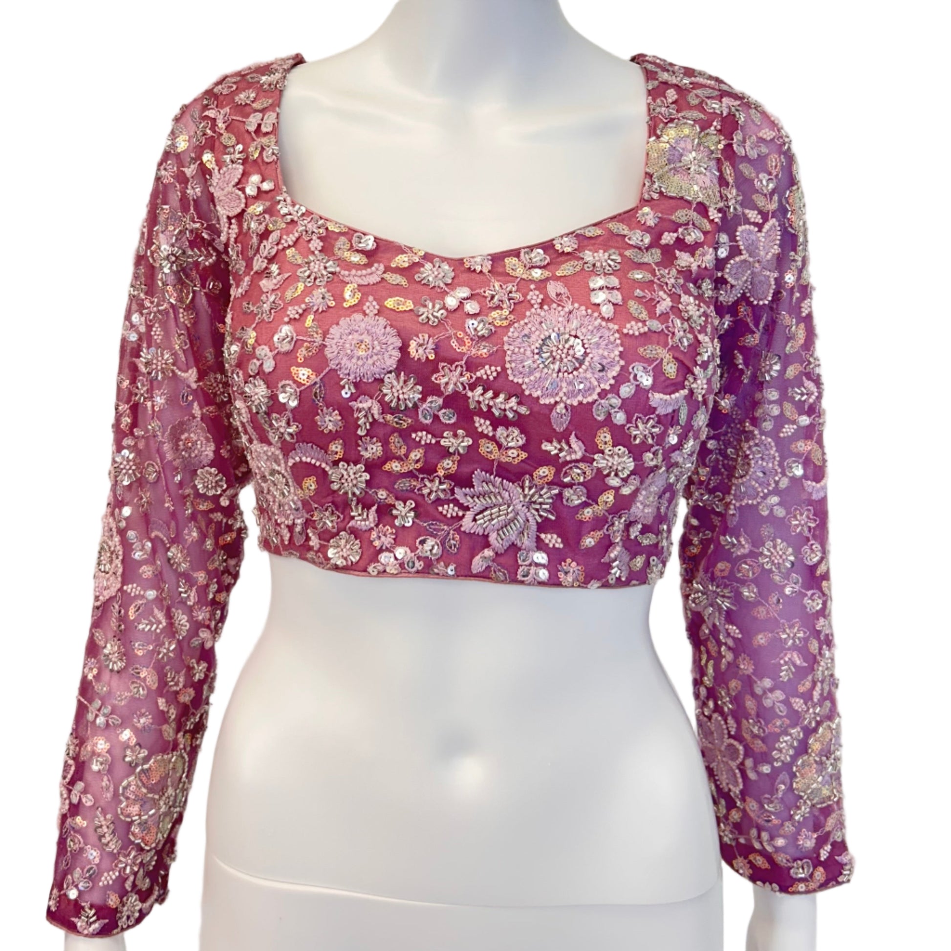 Lavender Readymade Saree