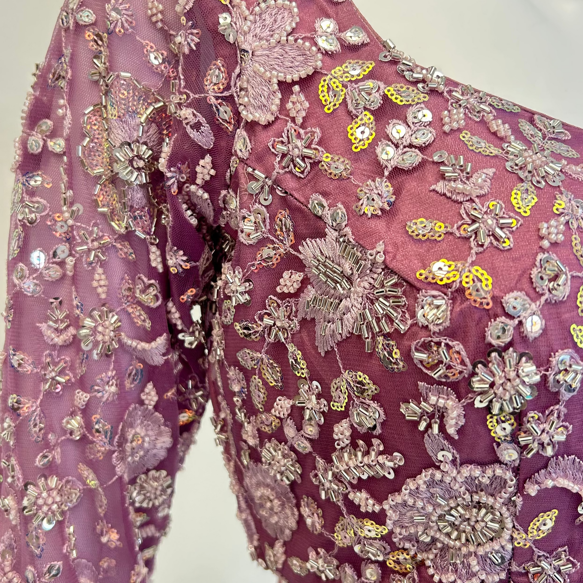 Lavender Readymade Saree