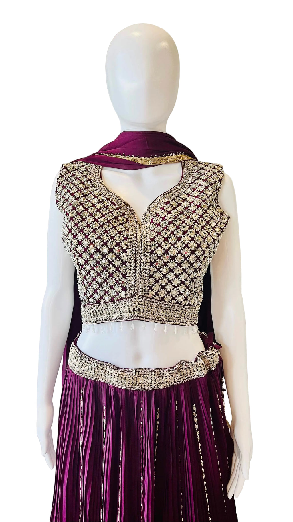 Wine Color Lehnga