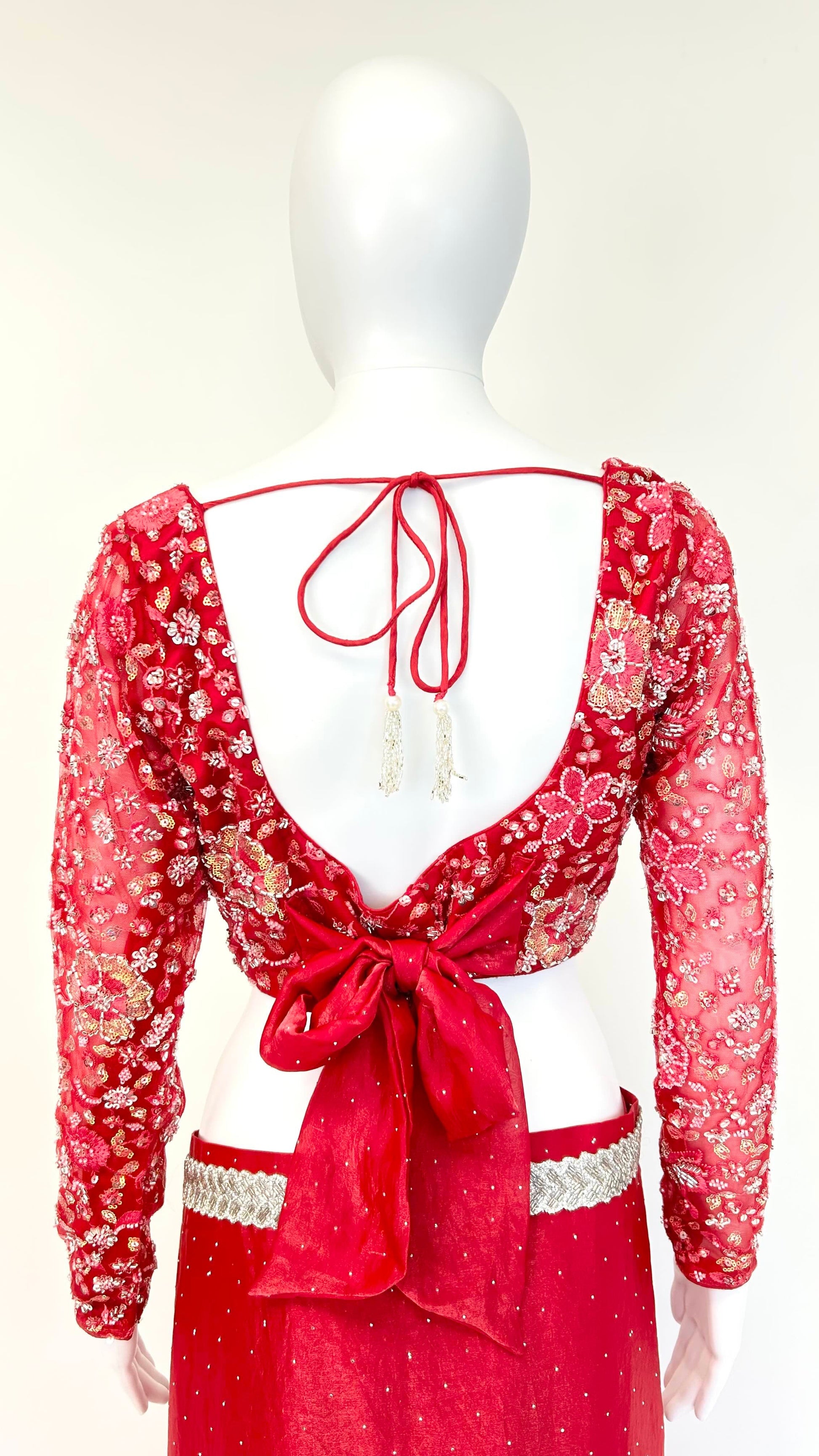 Fuchsia Readymade Saree