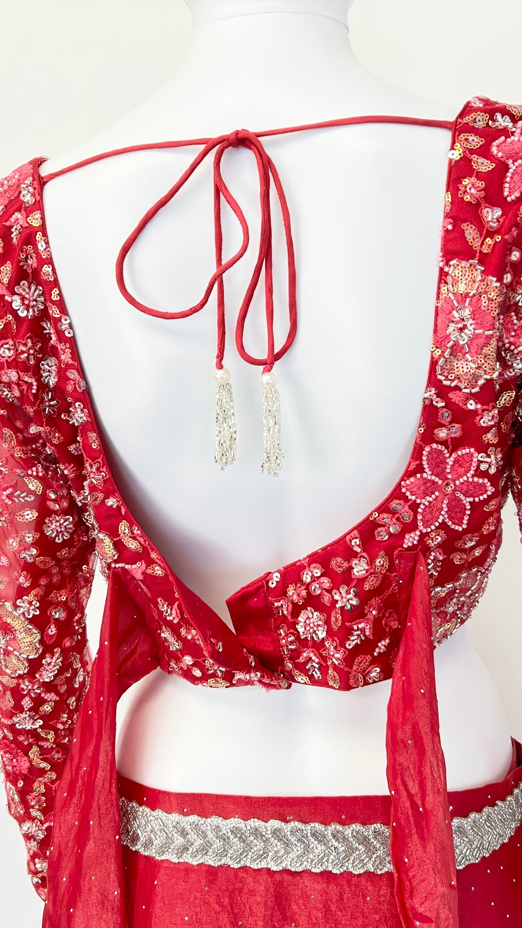 Fuchsia Readymade Saree