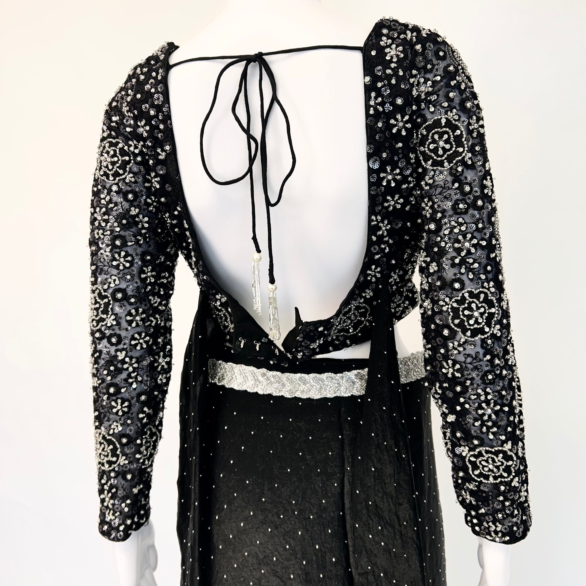 Black Readymade Saree