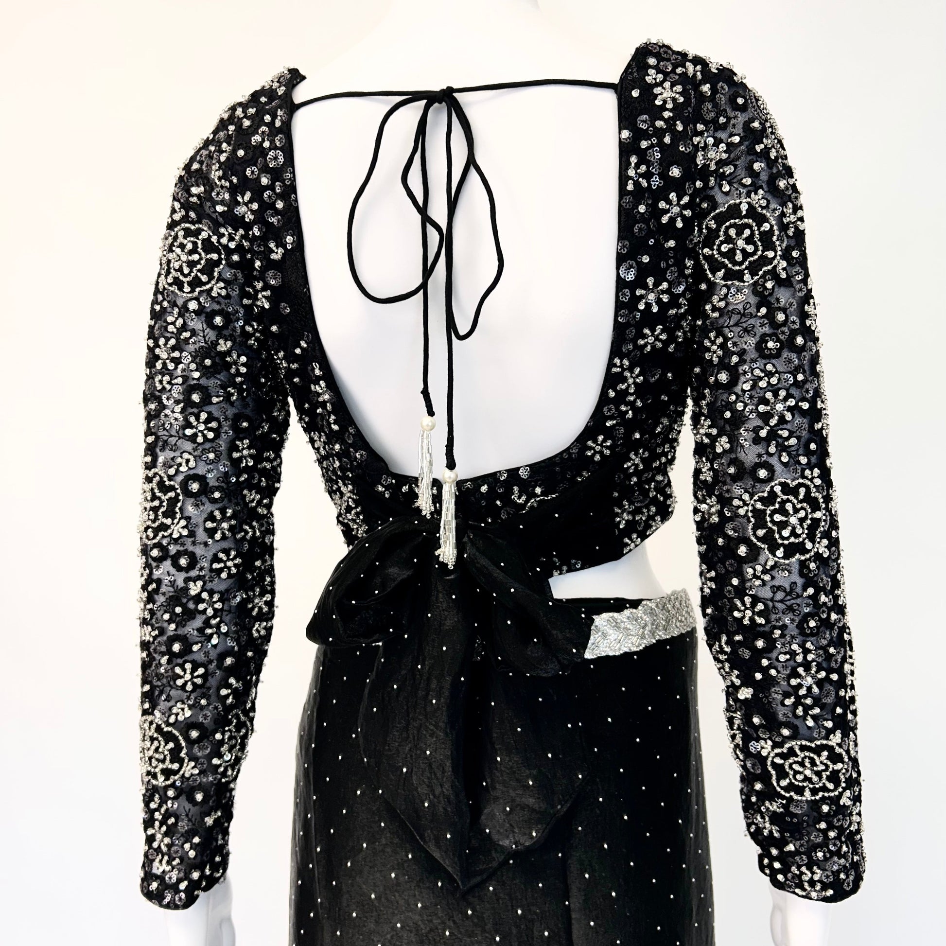 Black Readymade Saree