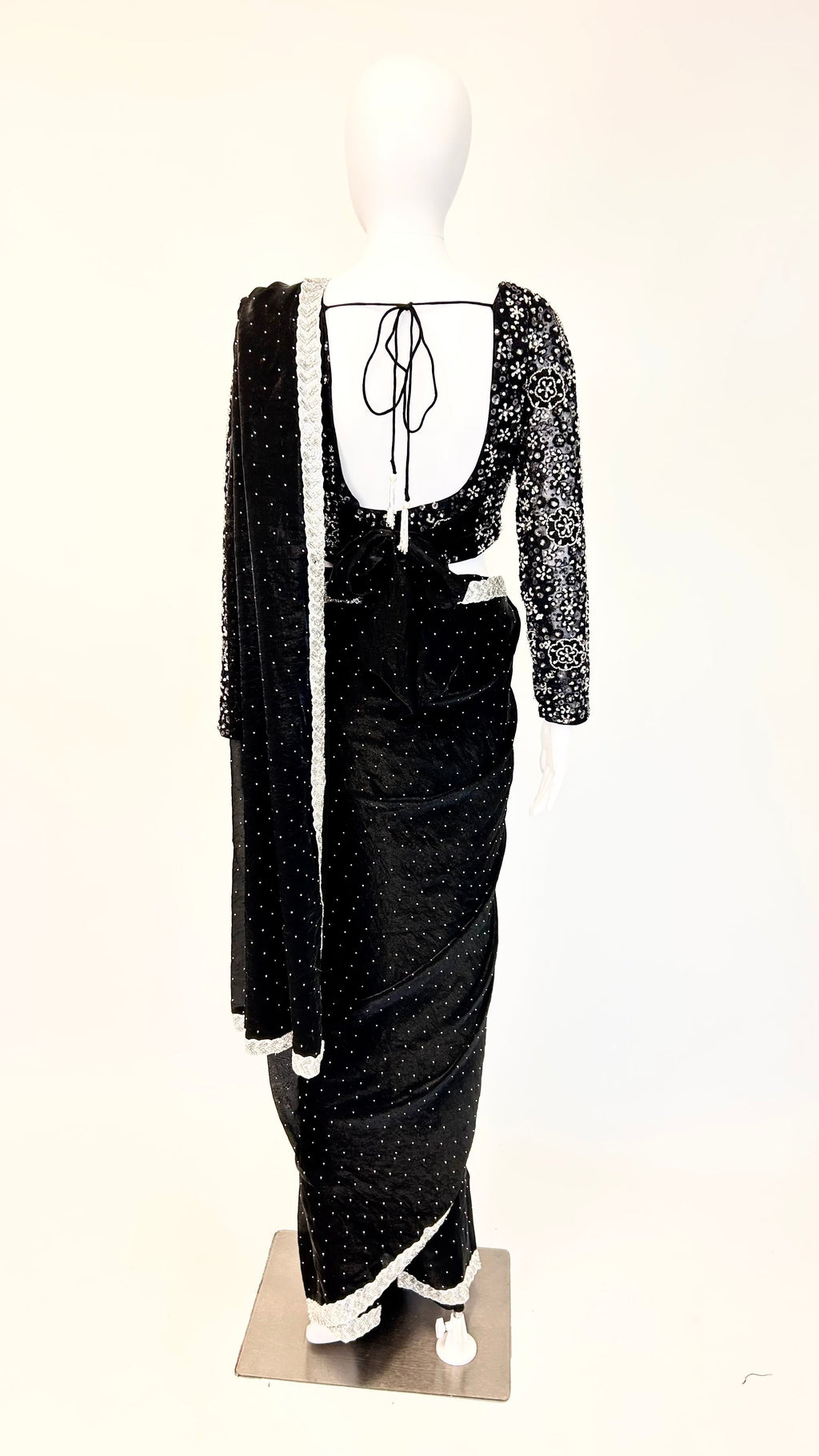 Black Readymade Saree
