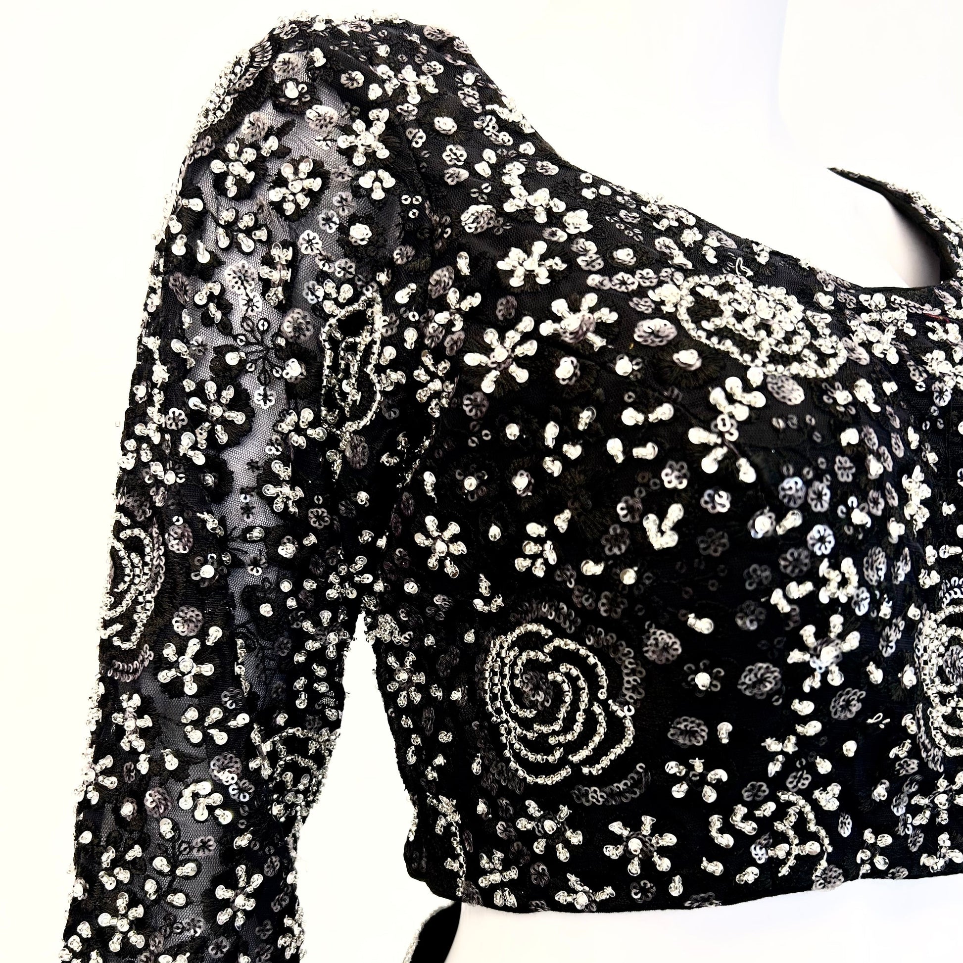 Black Readymade Saree