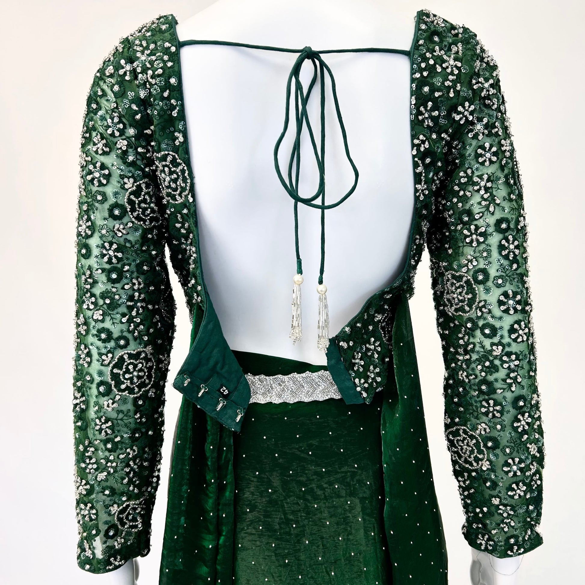 Green Readymade Saree