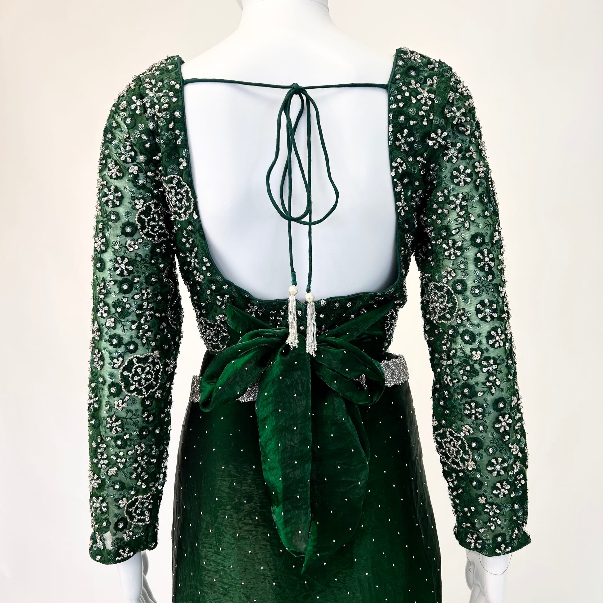 Green Readymade Saree