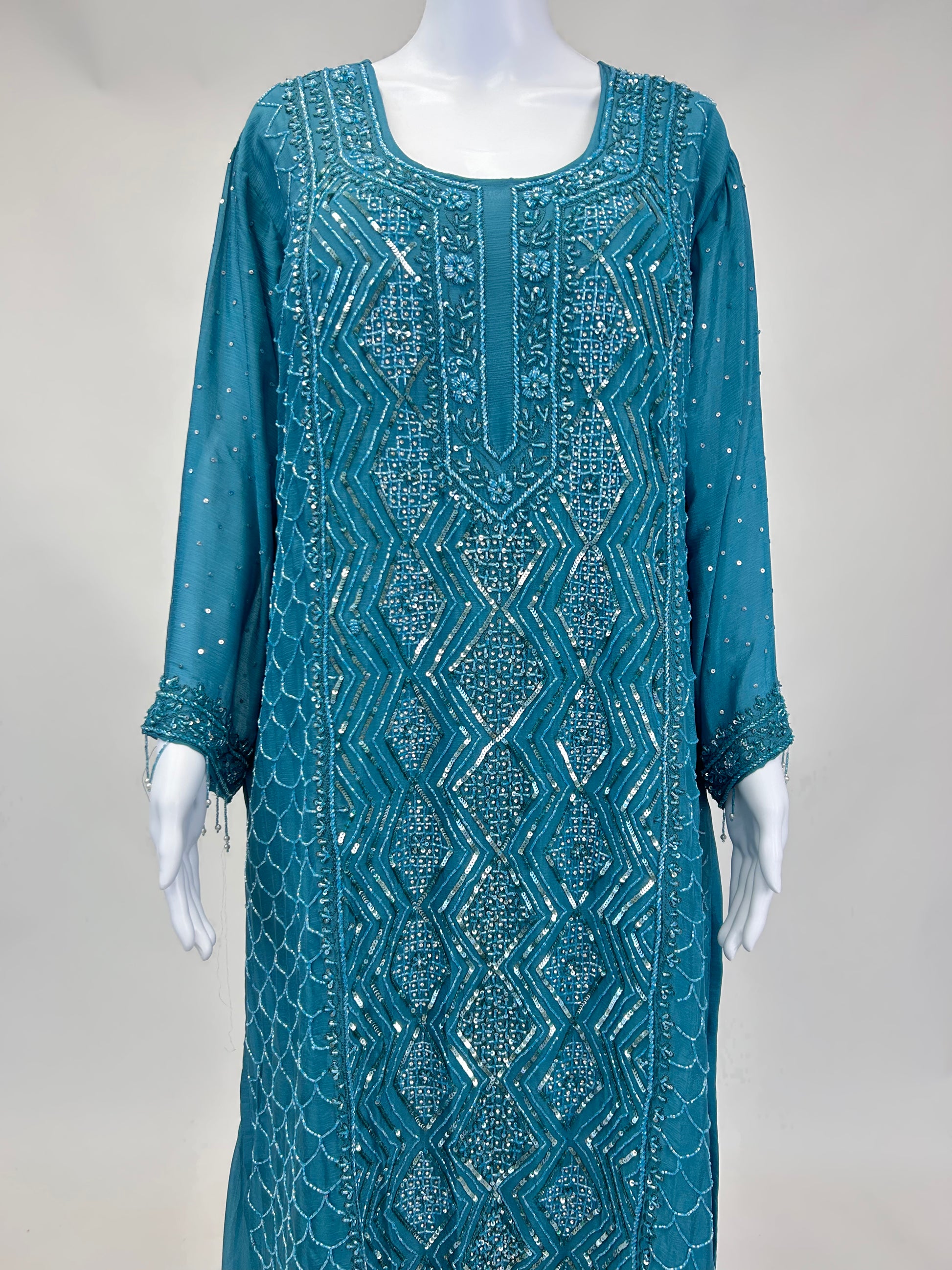 Peacock Blue Palazzo Set