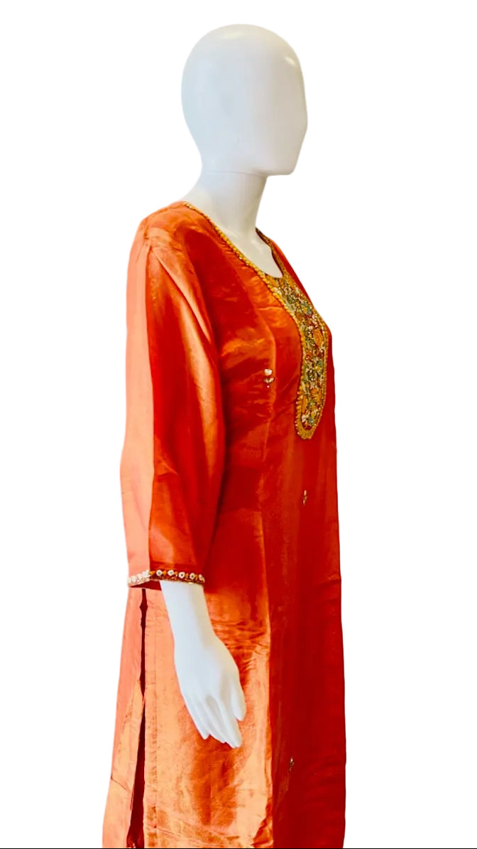 Orange Color Palazo Set
