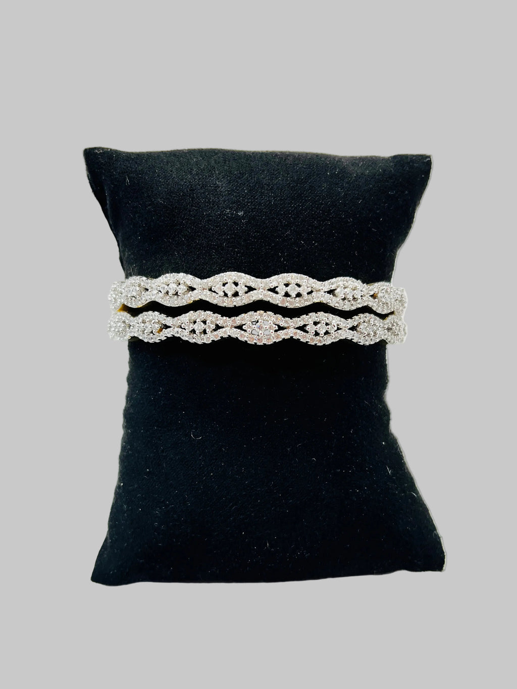 American Diamond Bangles Set