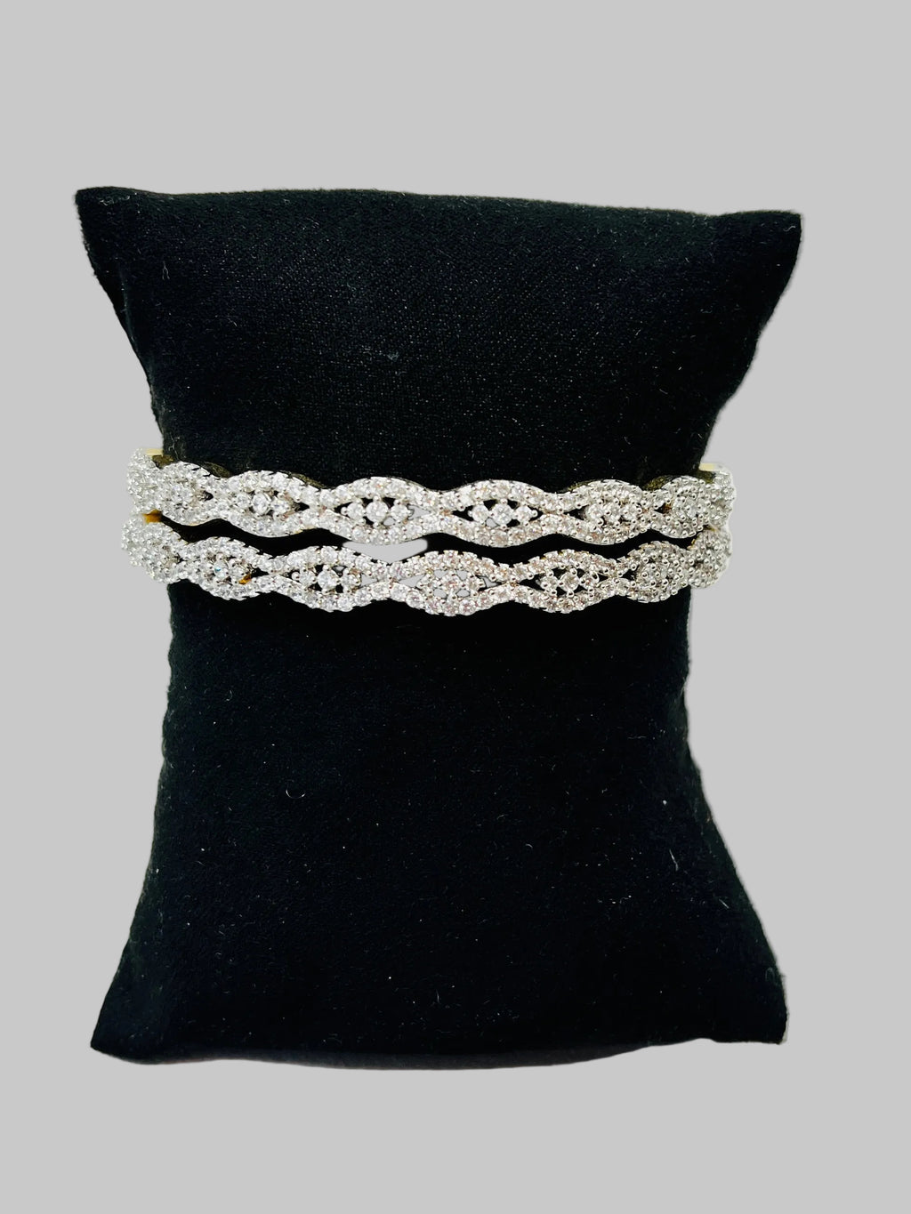 American Diamond Bangles Set