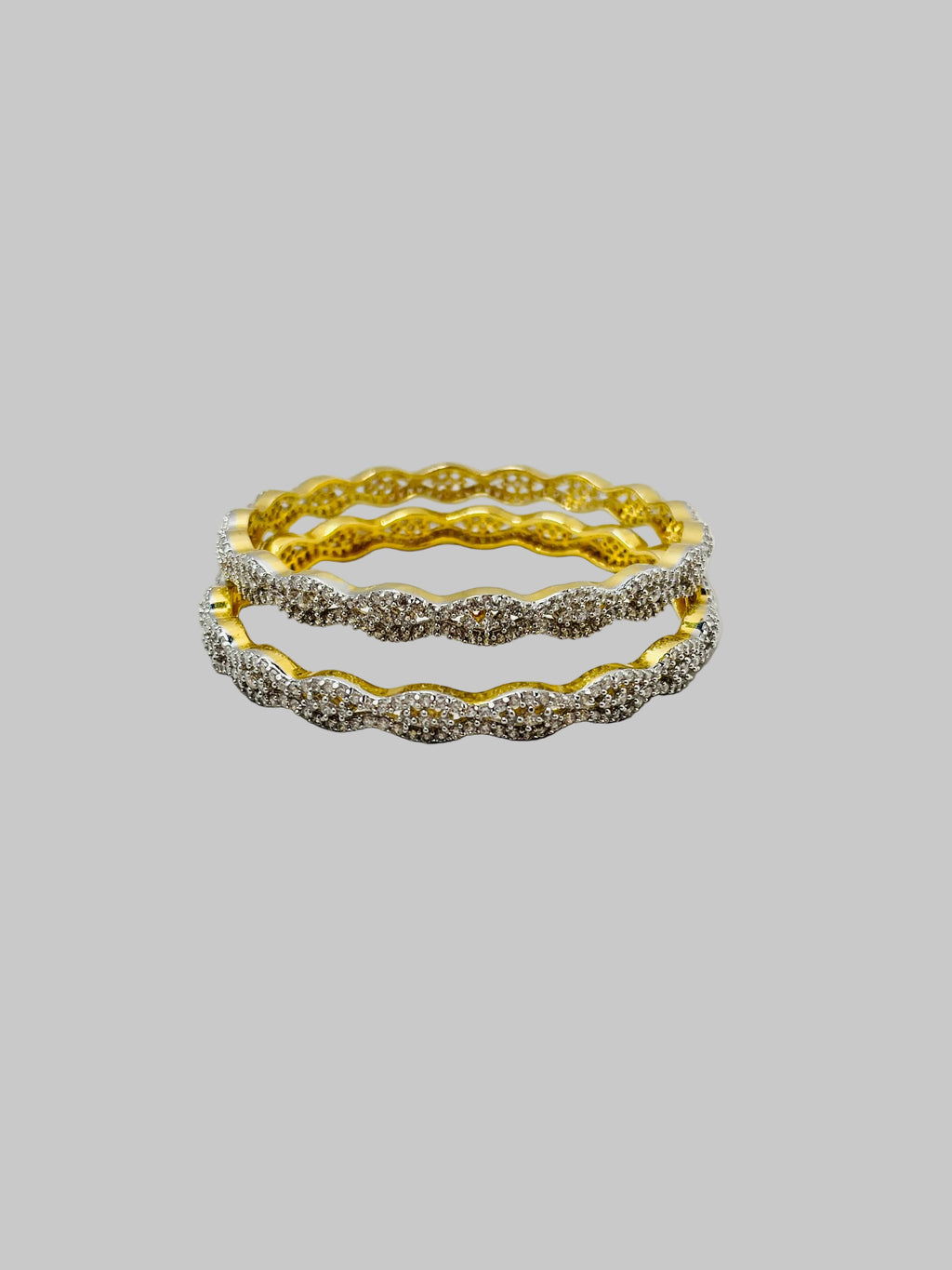 American Diamond Bangles Set