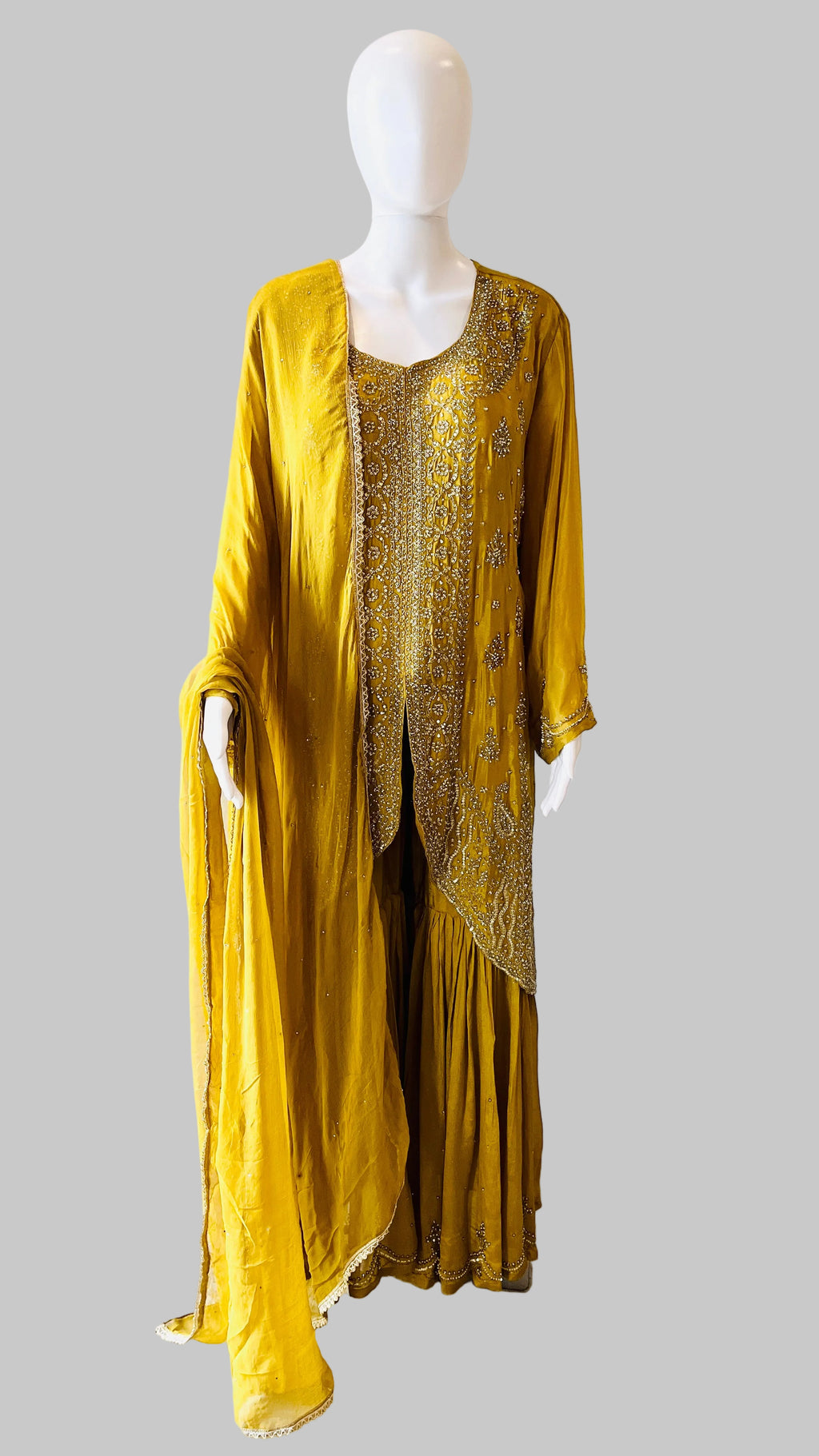 Mustard Color Sharara Set