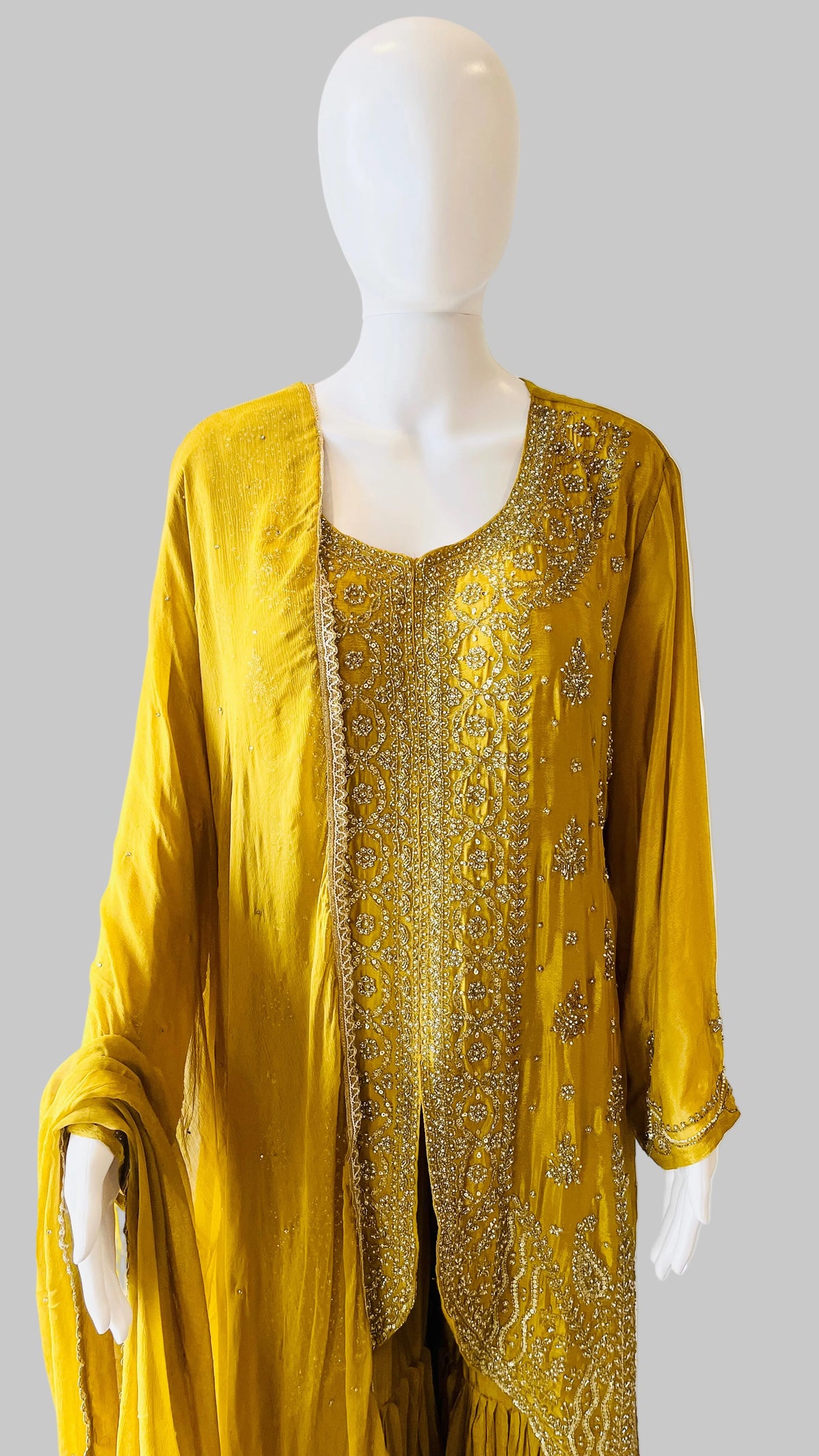 Mustard Color Sharara Set