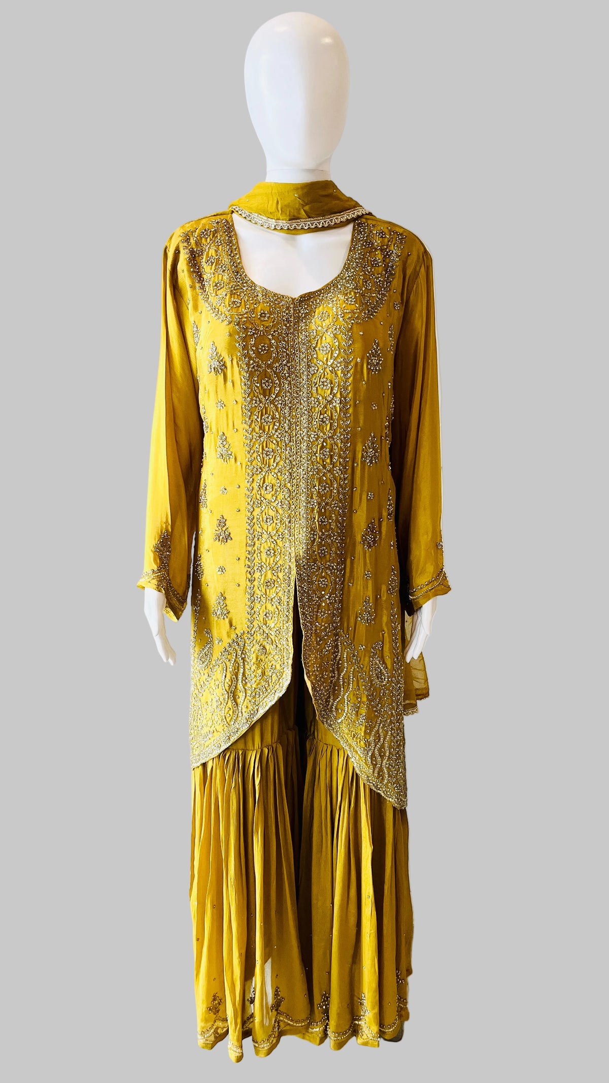 Mustard Color Sharara Set