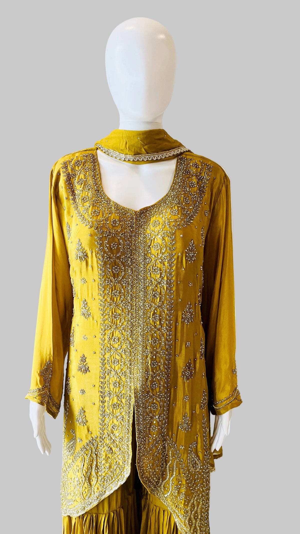 Mustard Color Sharara Set