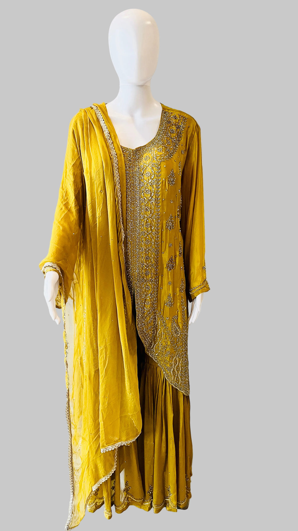 Mustard Color Sharara Set
