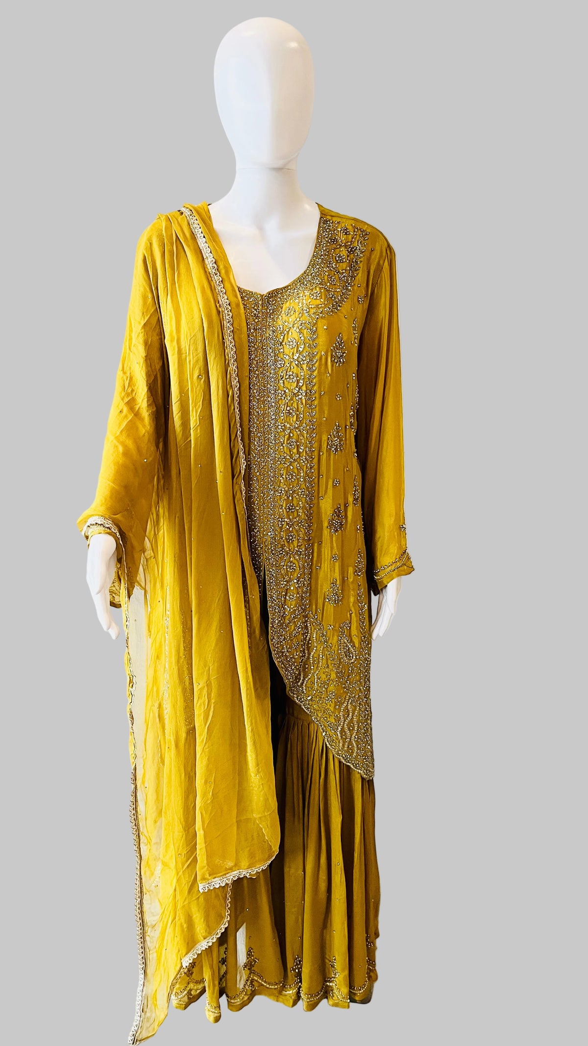 Mustard Color Sharara Set