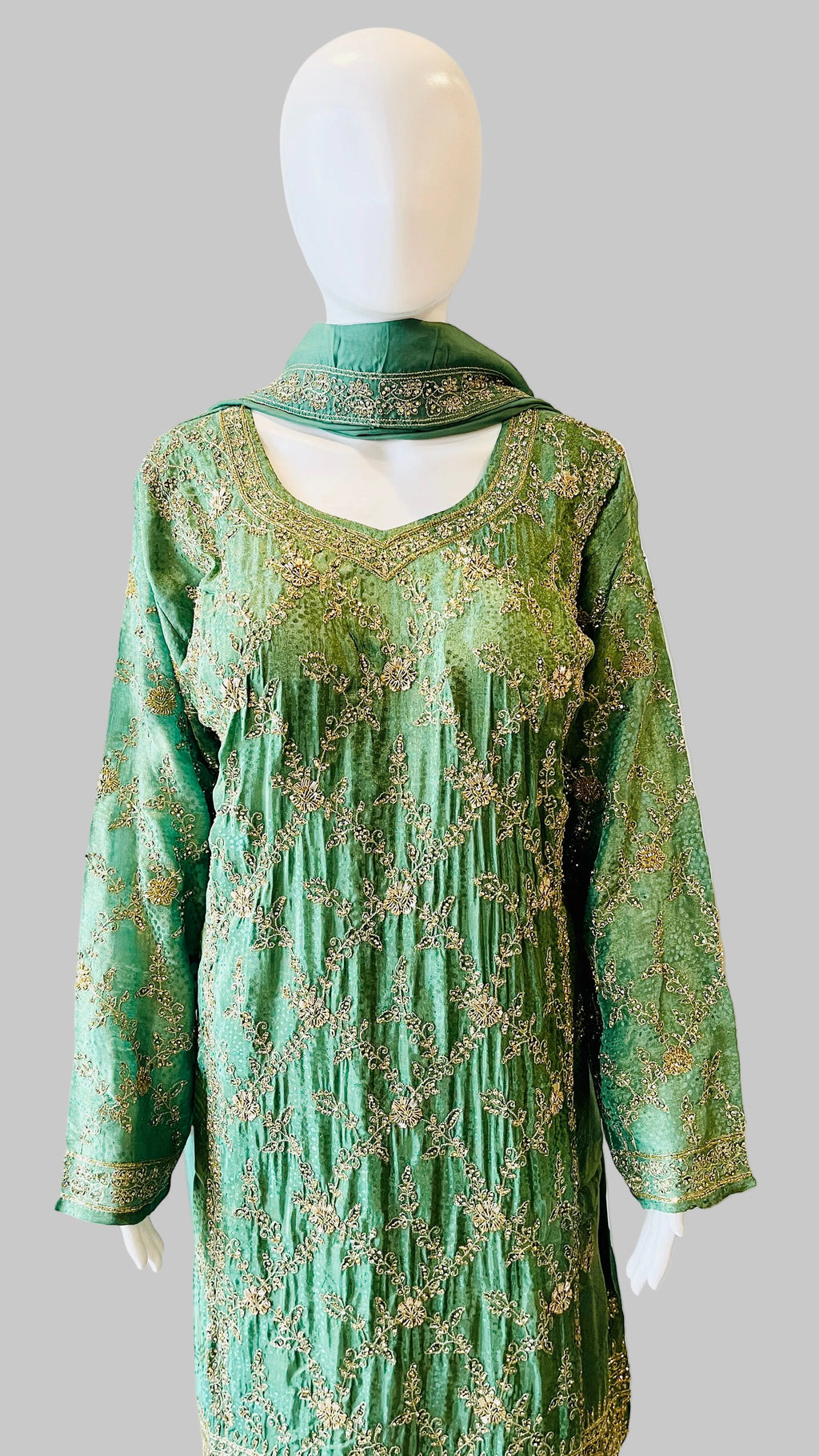 Sage Green Sharara Set